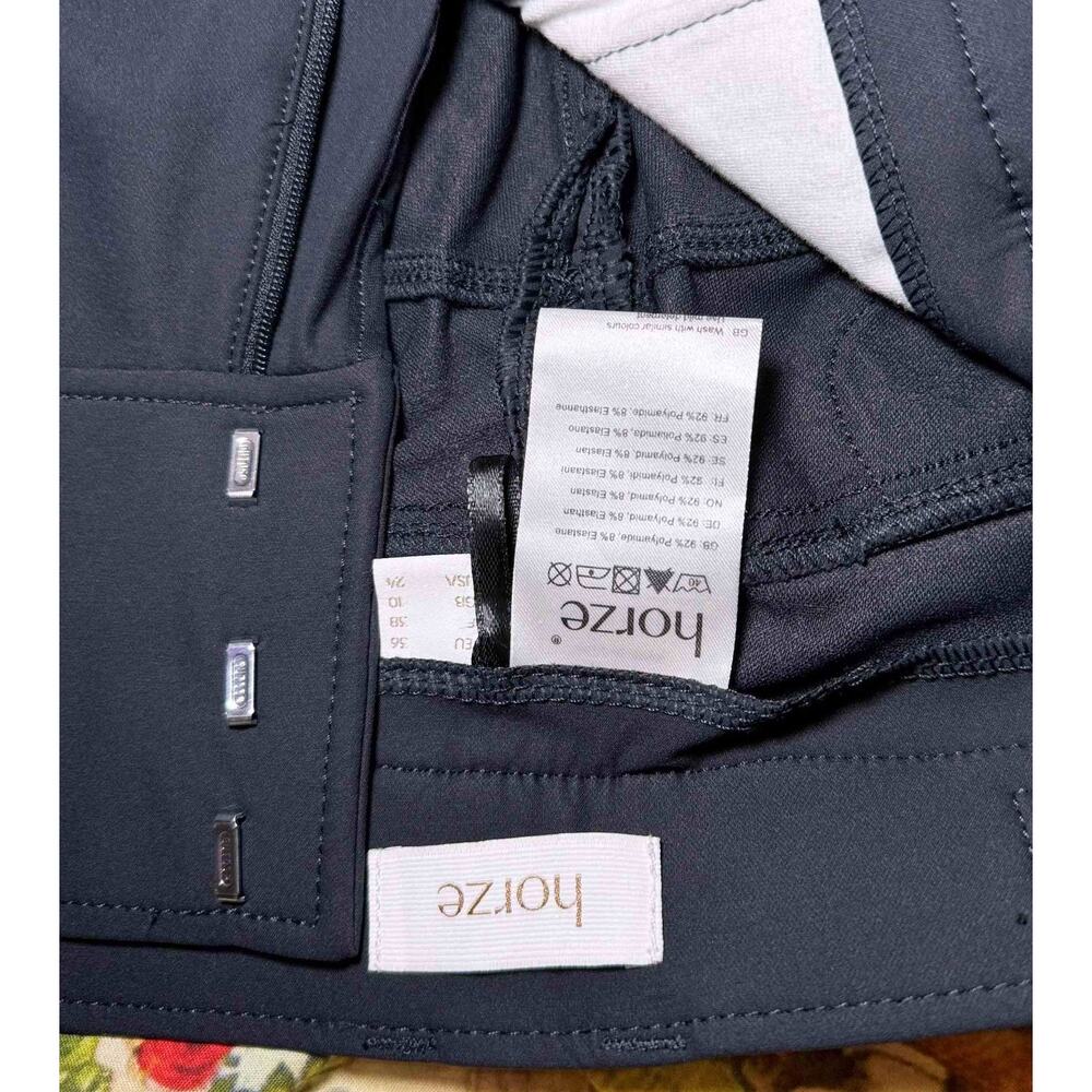 Horze Andrea High Waist Knee Patch Riding Tights Breeches US 24 EU 36 NWT Blue - Picture 9 of 15